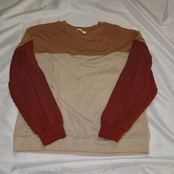 Fall Color Blocked Sweater - Picture 1 of 4